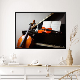 Obraz w ramie Muzyka klasyczna - instrumenty