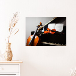 Plakat samoprzylepny Muzyka klasyczna - instrumenty