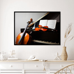Plakat w ramie Muzyka klasyczna - instrumenty