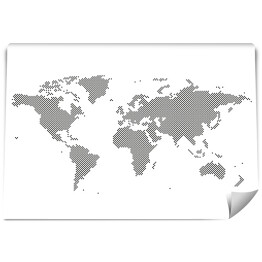 Fototapeta Punktowa mapa świata
