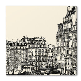 Szkic widoku na Paryż