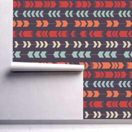 Tapeta samoprzylepna w rolce Kolorowy dekoracyjny etniczny wzór