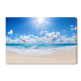 Obraz na płótnie Tropikalna plaża w środku dnia