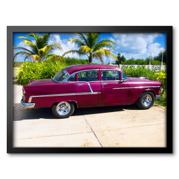 Obraz w ramie Samochód na Kubie