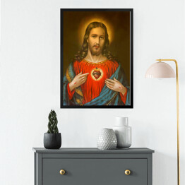 Obraz w ramie Obraz Serca Jezusa Chrystusa