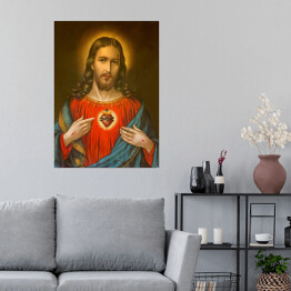 Plakat Obraz Serca Jezusa Chrystusa
