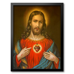Obraz w ramie Obraz Serca Jezusa Chrystusa