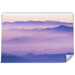 Fototapeta samoprzylepna Góry w odcieniach kolorów niebieskiego i granatowego