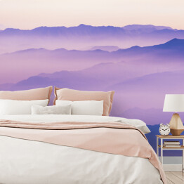 Fototapeta winylowa zmywalna Góry w odcieniach kolorów niebieskiego i granatowego