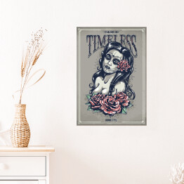 Plakat Blada dziewczyna wśród róż