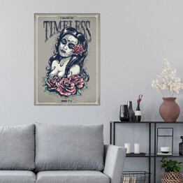 Plakat Blada dziewczyna wśród róż