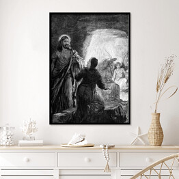 Plakat w ramie Zmartwychwstanie Jezusa Chrystusa