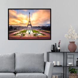 Plakat w ramie Wieża Eiffla w Paryżu