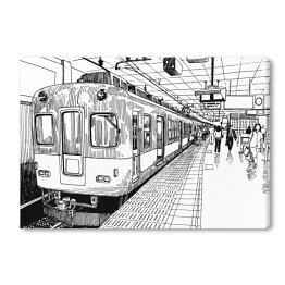 Platforma stacji metra w Osace, Japonia