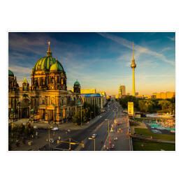 Plakat Berlin - widok na miasto