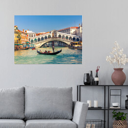 Plakat samoprzylepny Most Rialto w Wenecji 