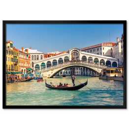 Plakat w ramie Most Rialto w Wenecji 