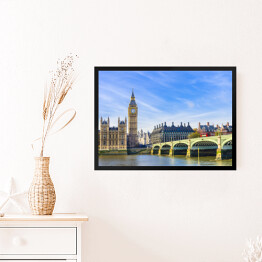 Obraz w ramie Most Westminster i Tamiza