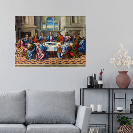 Plakat samoprzylepny Wenecja - Ostatnia wieczerza Chrystusa przez Girolamo da Santacroce