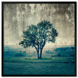 Plakat w ramie Samotne drzewo z romantycznej powieści