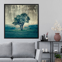 Obraz w ramie Samotne drzewo z romantycznej powieści