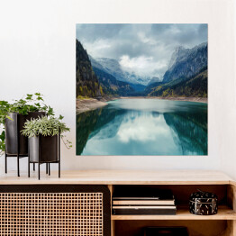 Plakat samoprzylepny Alpejskie jezioro Tirol, Austria 