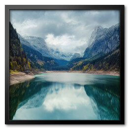 Obraz w ramie Alpejskie jezioro Tirol, Austria 