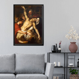 Obraz w ramie Odsłonięcie krzyża w katedrze Matki Bożej