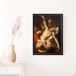 Obraz w ramie Odsłonięcie krzyża w katedrze Matki Bożej