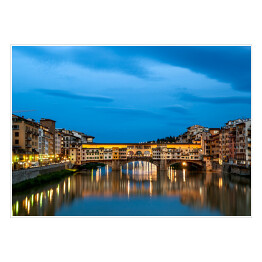 Plakat Architektura Ponte Vecchio we Włoszech