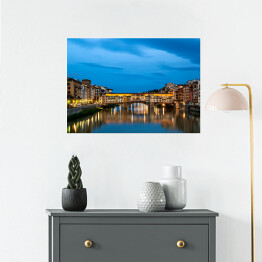 Plakat samoprzylepny Architektura Ponte Vecchio we Włoszech