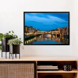 Obraz w ramie Architektura Ponte Vecchio we Włoszech