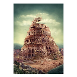 Plakat Wieża Babel