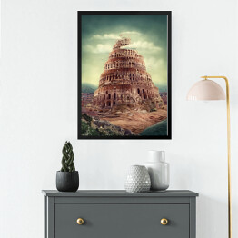 Obraz w ramie Wieża Babel