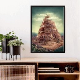 Obraz w ramie Wieża Babel