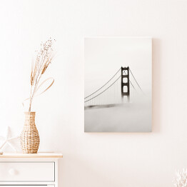 Obraz na płótnie Most Złotej Bramy we mgle