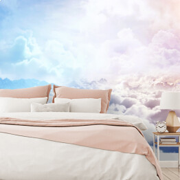 Fototapeta winylowa zmywalna Ponad pastelowymi chmurami