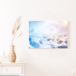 Obraz na płótnie Ponad pastelowymi chmurami