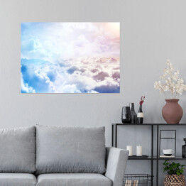 Plakat Ponad pastelowymi chmurami