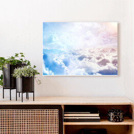 Obraz na płótnie Ponad pastelowymi chmurami
