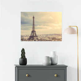 Plakat samoprzylepny Wieża Eiffel w Paryżu