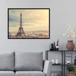 Plakat w ramie Wieża Eiffel w Paryżu