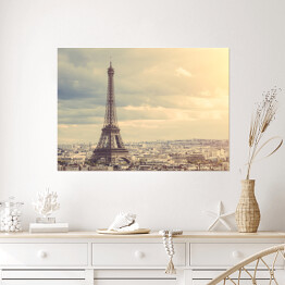 Plakat samoprzylepny Wieża Eiffel w Paryżu