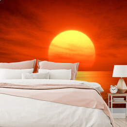 Fototapeta winylowa zmywalna Czerwony zachód słońca