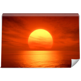 Fototapeta winylowa zmywalna Czerwony zachód słońca