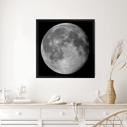 Obraz w ramie Księżyc na ciemnym tle