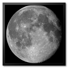 Obraz w ramie Księżyc na ciemnym tle