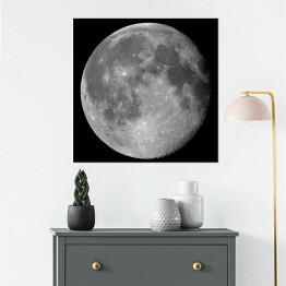 Plakat samoprzylepny Księżyc na ciemnym tle