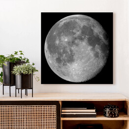 Obraz na płótnie Księżyc na ciemnym tle