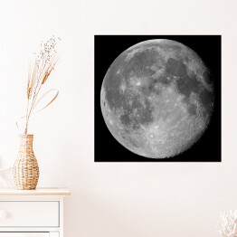 Plakat samoprzylepny Księżyc na ciemnym tle